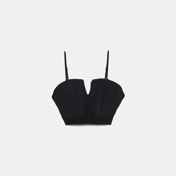 Zara Bloggers Fav Draped Crop Top, Size S - Picture 7 of 11